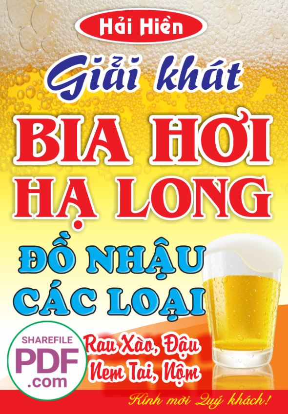 Biển Giải khát - Bia hơi Hạ Long Hải Hiền