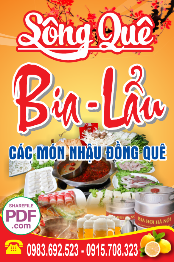 Biển Sông Quê - Bia - lẩu các món bia rượu