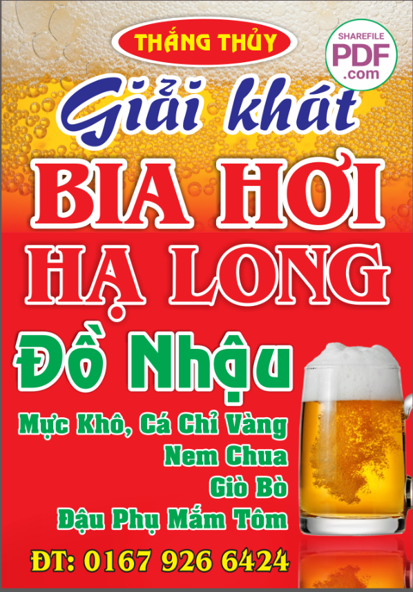 Thắng Thủy - Bia hơi Hạ Long đồ nhậu