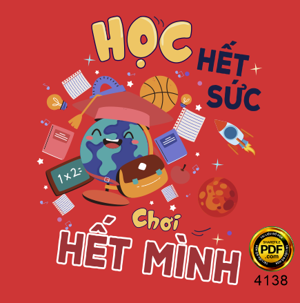 logo in áo Học hết sức - chơi hết mình