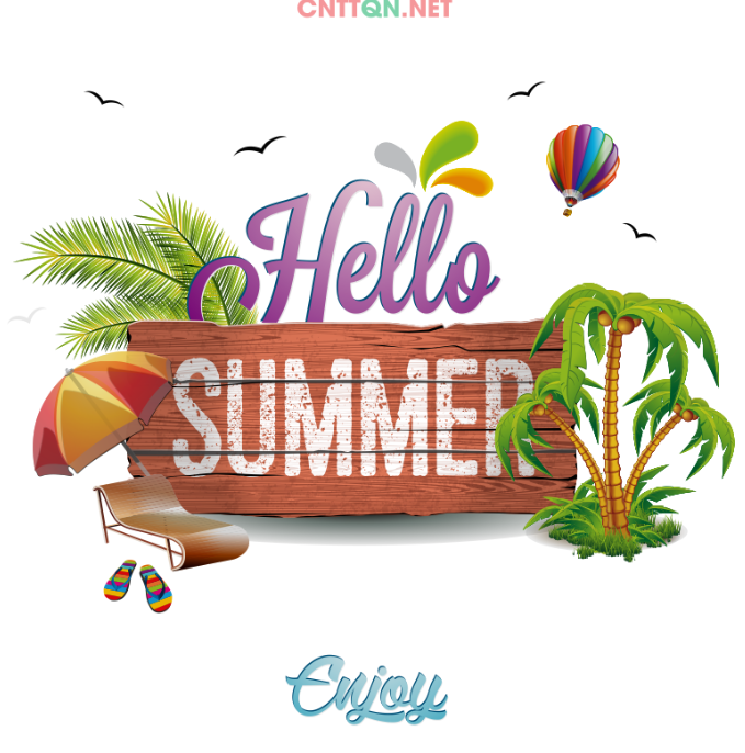 Mẫu áo nhóm Hello Summer 2019