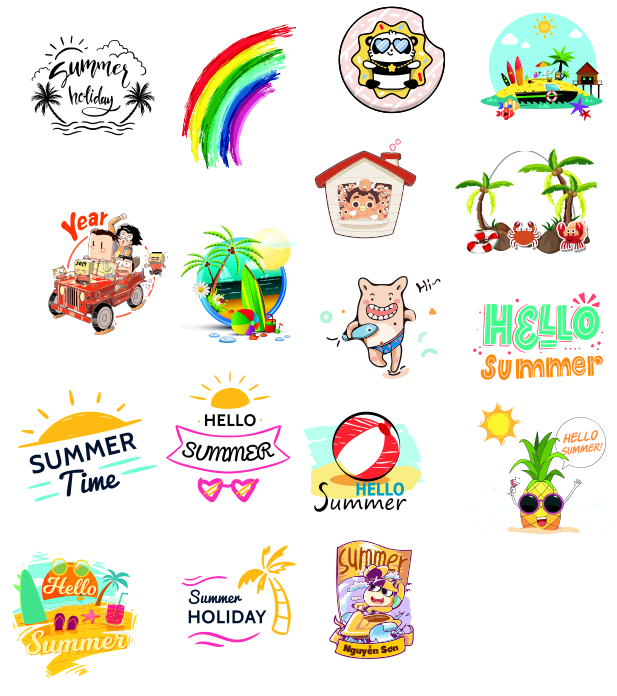 Vector mẫu in áo thun đồng phục mùa hè 3