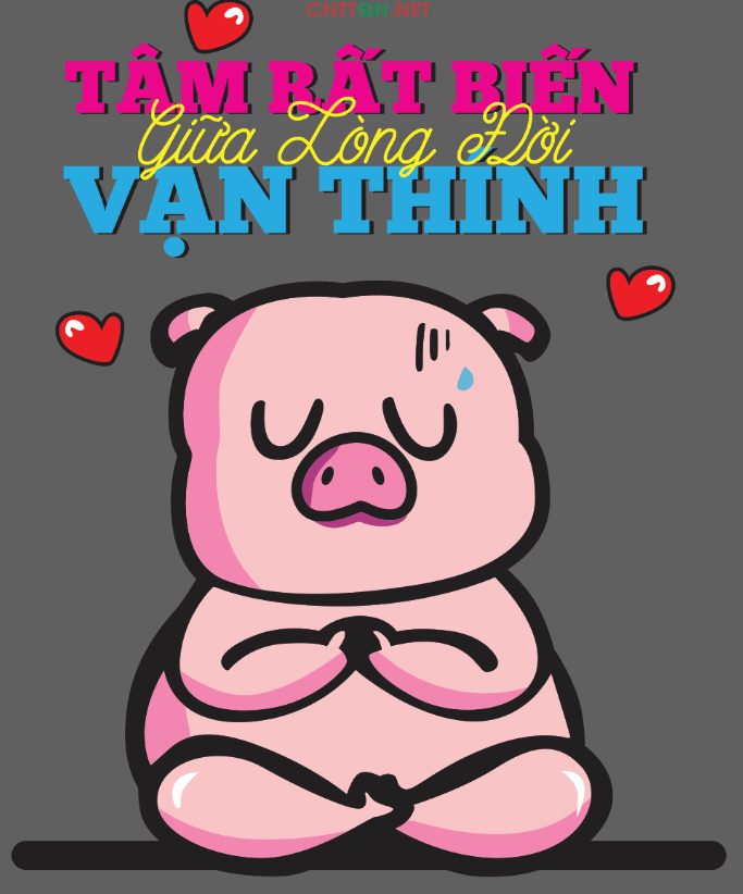 Mẫu in áo Tâm bất dính giữa dòng đời vạn thính