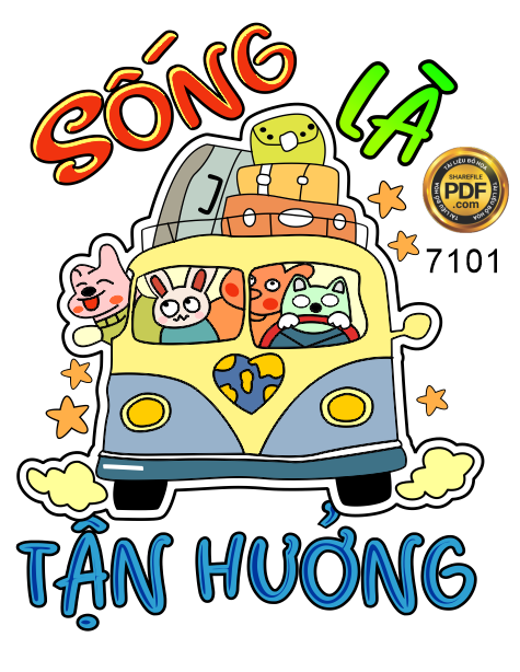 Mẫu in áo thun sống là tận hưởng 