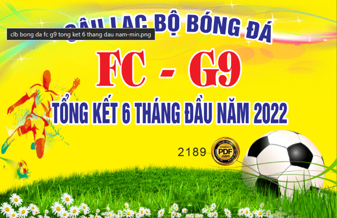 CLB bóng đá FC - G9 tổng kết 6 tháng đầu năm