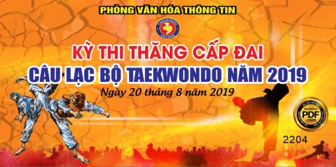 Kỳ thi thăng cấp đai CLB Taekwondo