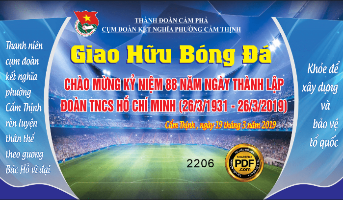 Giao hữu bóng đá chào mừng kỷ niệm ngày thành lập Đoàn