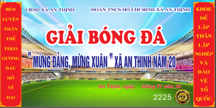 giải bóng đá mừng đảng mừng xuân xã An Thịnh