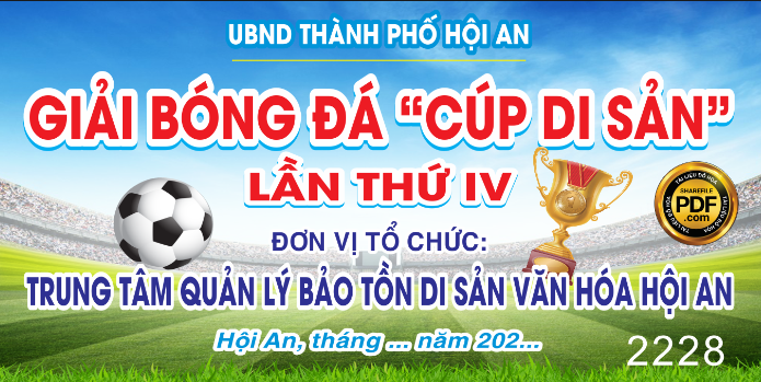  giải bóng đá cúp di sản lần thứ IV tại Hội An