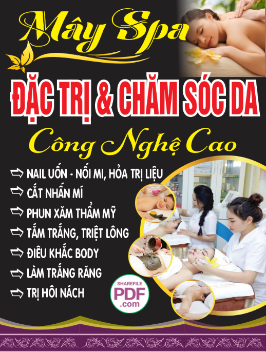 Biển Mây Spa - Đặt trị chăm sóc da