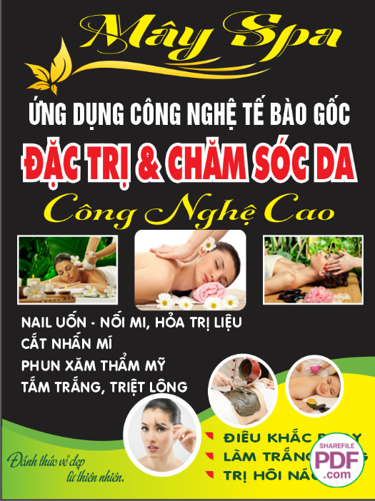 Biển Mây Spa - Đặt trị chăm sóc da