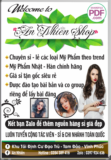 Biển An Nhiên Shop - mỹ phẩm