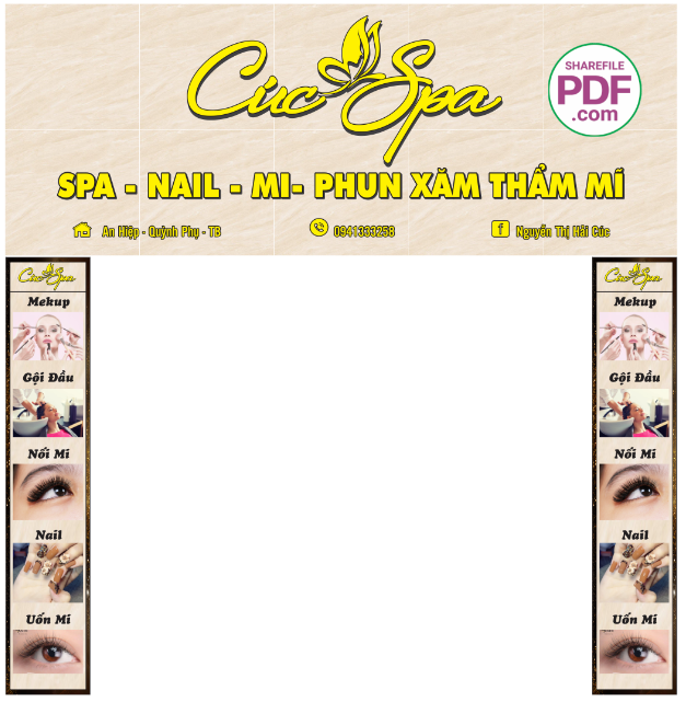 Cúc Spa - nail - mi - phun xăm thẩm mỹ