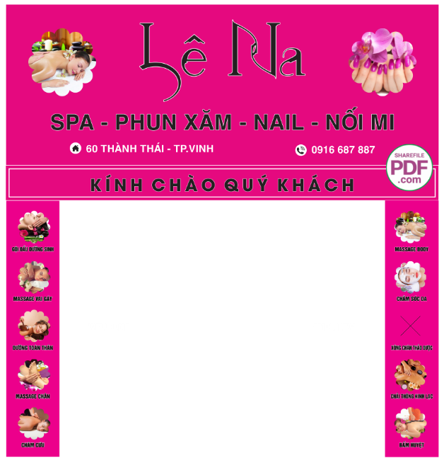 Lê Na Spa - phun xăm - Nail - nối mi