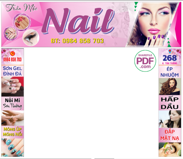 Biển Trần Mộc - Nail - Sơn gel - đính đá