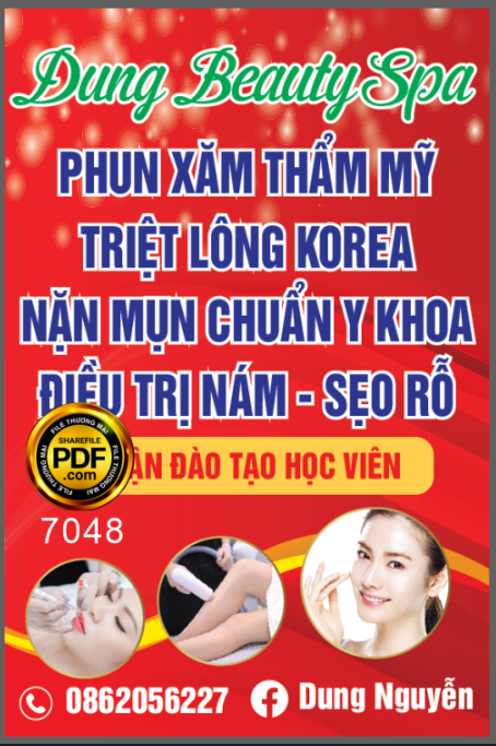 Biển vẫy Dung Beauty Spa 