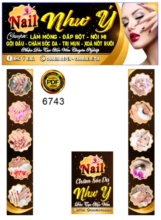 Biển quảng cáo Nail Như Ý - chăm sóc da