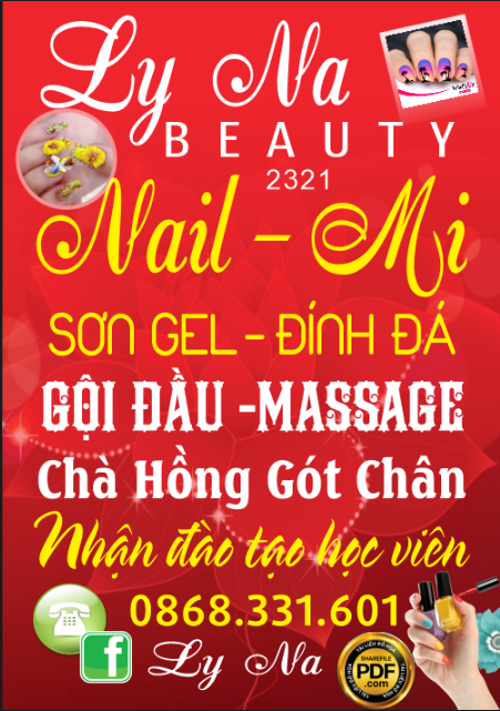 biển vẫy shop Ly Na beauty