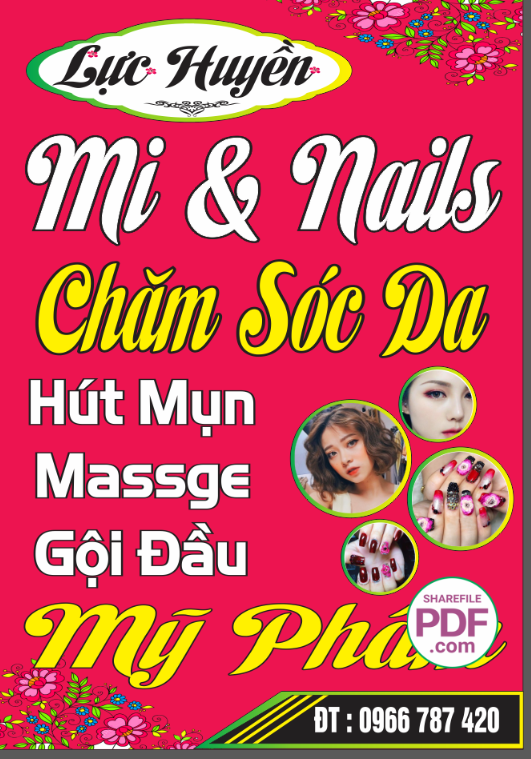 Biển Lực Quyền Mi - Nails - mỹ phẩm