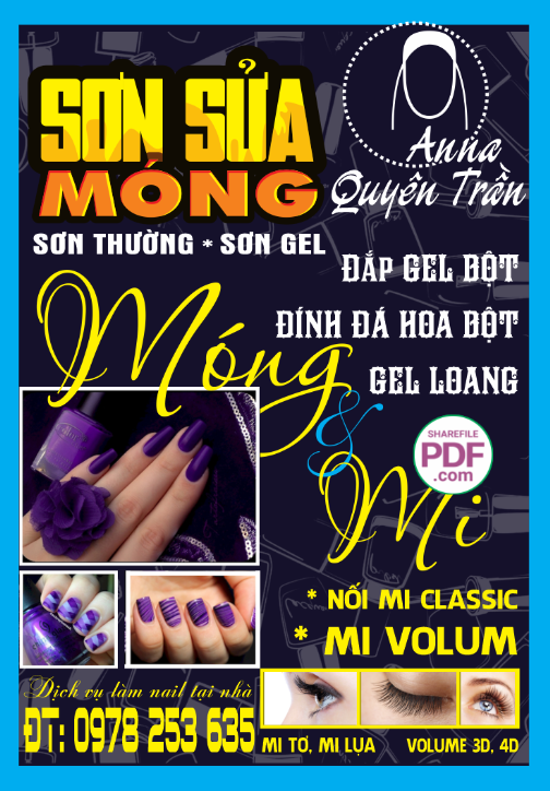 Biển vẫy Sơn sửa móng - Sơn thường - Sơn gel