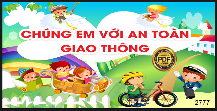 chúng em với an toàn giao thông