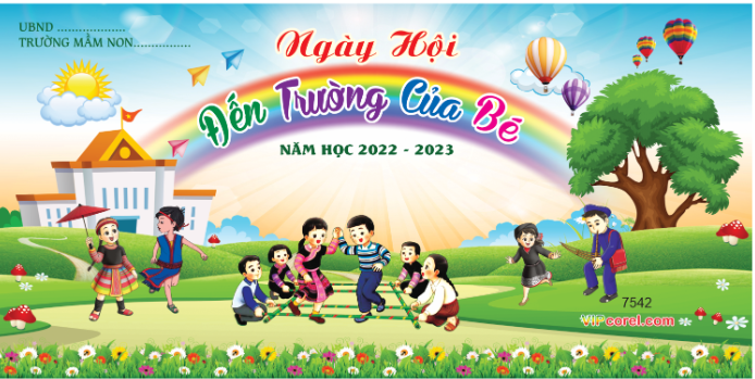 phông ngày hội đến trường của bé - Mẫu các bé nhảy sạp 