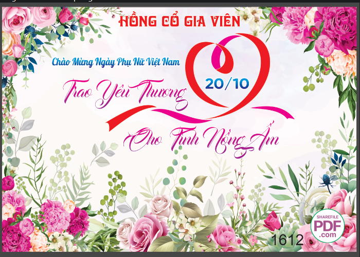 Chào mừng ngày phụ nữ Việt Nam 20/10