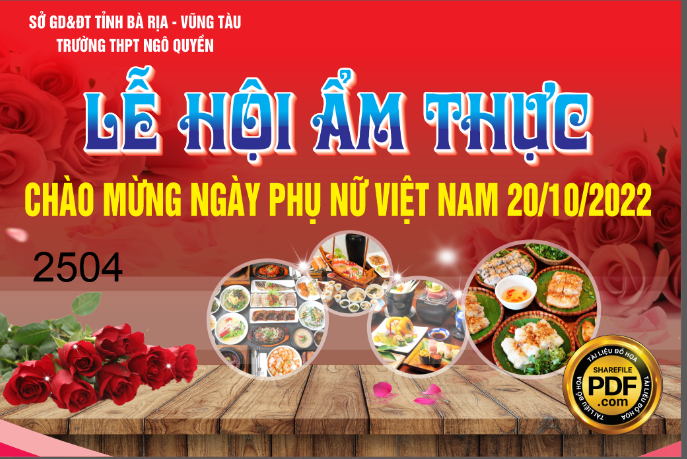 Lễ hội ẩm thực chào mừng ngày phụ nữ Việt Nam 20/10
