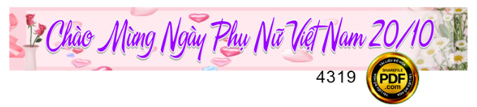 Băng rôn chào mừng ngày phụ nữ VN 20/10 #3
