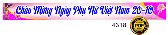 Băng rôn chào mừng ngày phụ nữ VN 20/10 #2