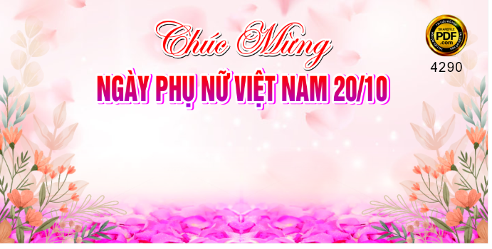 Phông chúc mừng ngày phụ nữ VN 20/10 #3