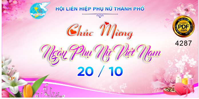 Hội liên hiệp phụ nữ chúc mừng ngày 20/10