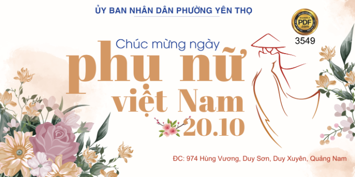 Backdrop chúc mừng ngày phụ nữ 20/10 #2