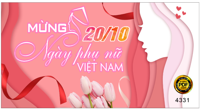 Market mừng ngày phụ nữ VN 20/10 mẫu đẹp