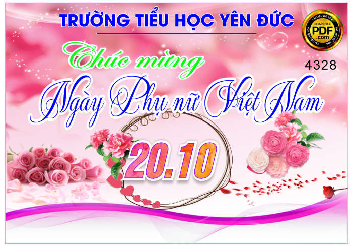 Market trường tiểu học chúc mừng ngày phụ nữ VN
