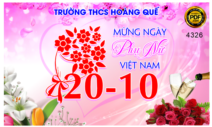 Phông mừng ngày phụ nữ Việt Nam 20/10