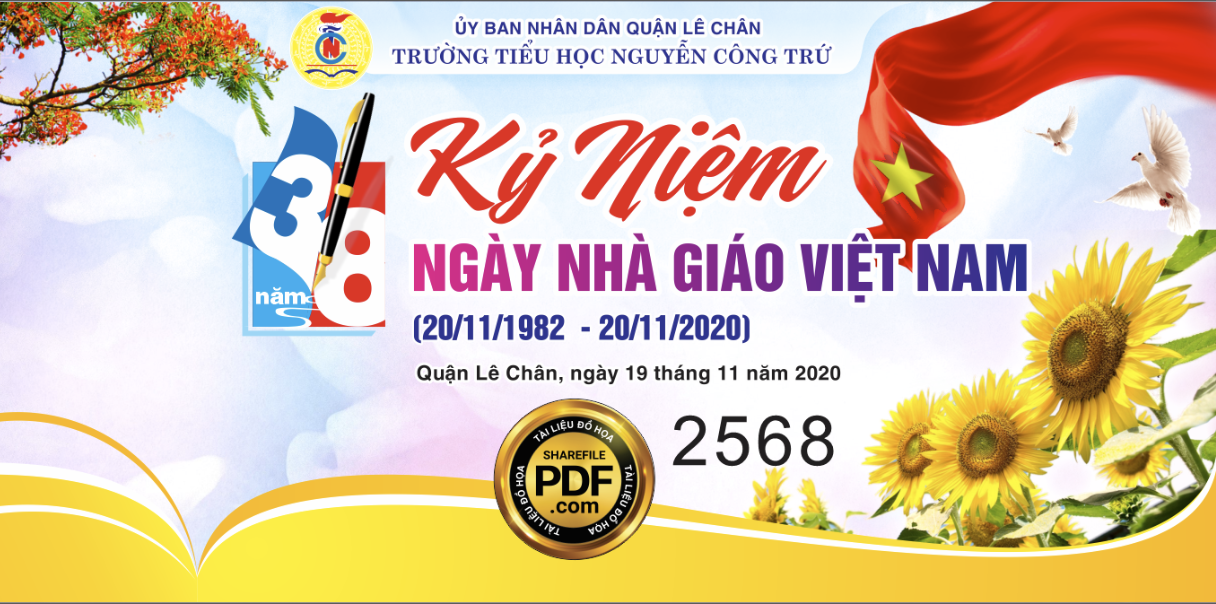 kỷ niệm 38 năm ngày nhà giáo Việt Nam 20-11-1982