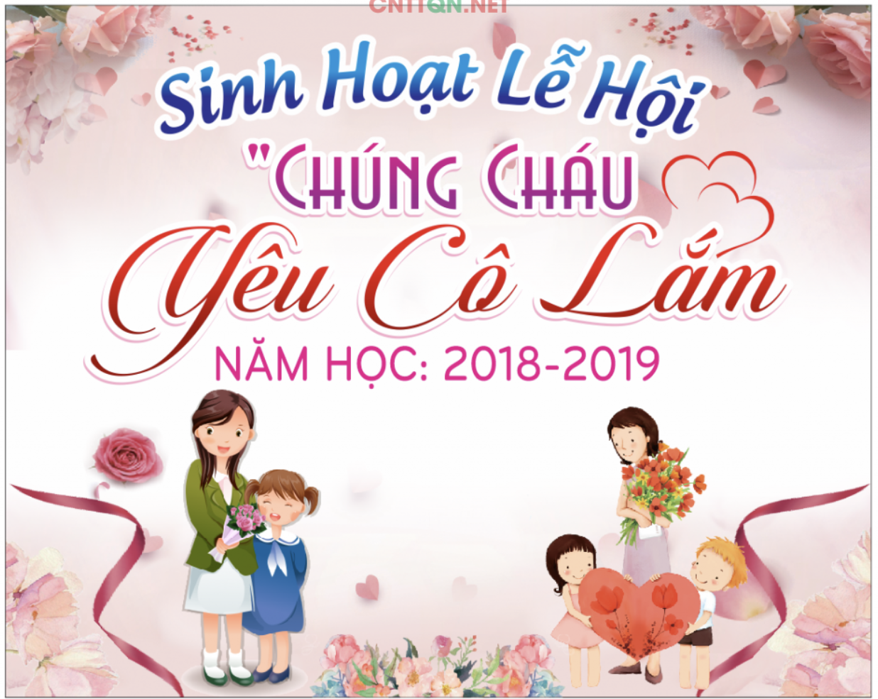Market Sinh hoạt lễ hội Chúng cháu yêu cô lắm