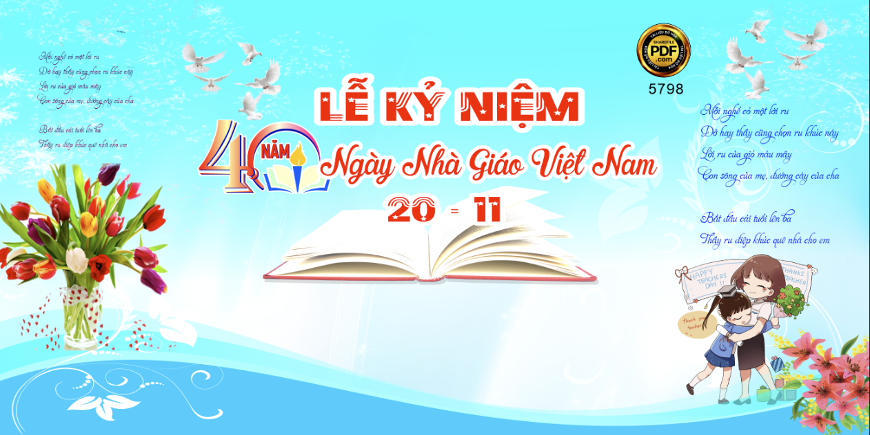 Backdrop Lễ kỷ niệm 40 năm ngày nhà giáo Việt Nam #3