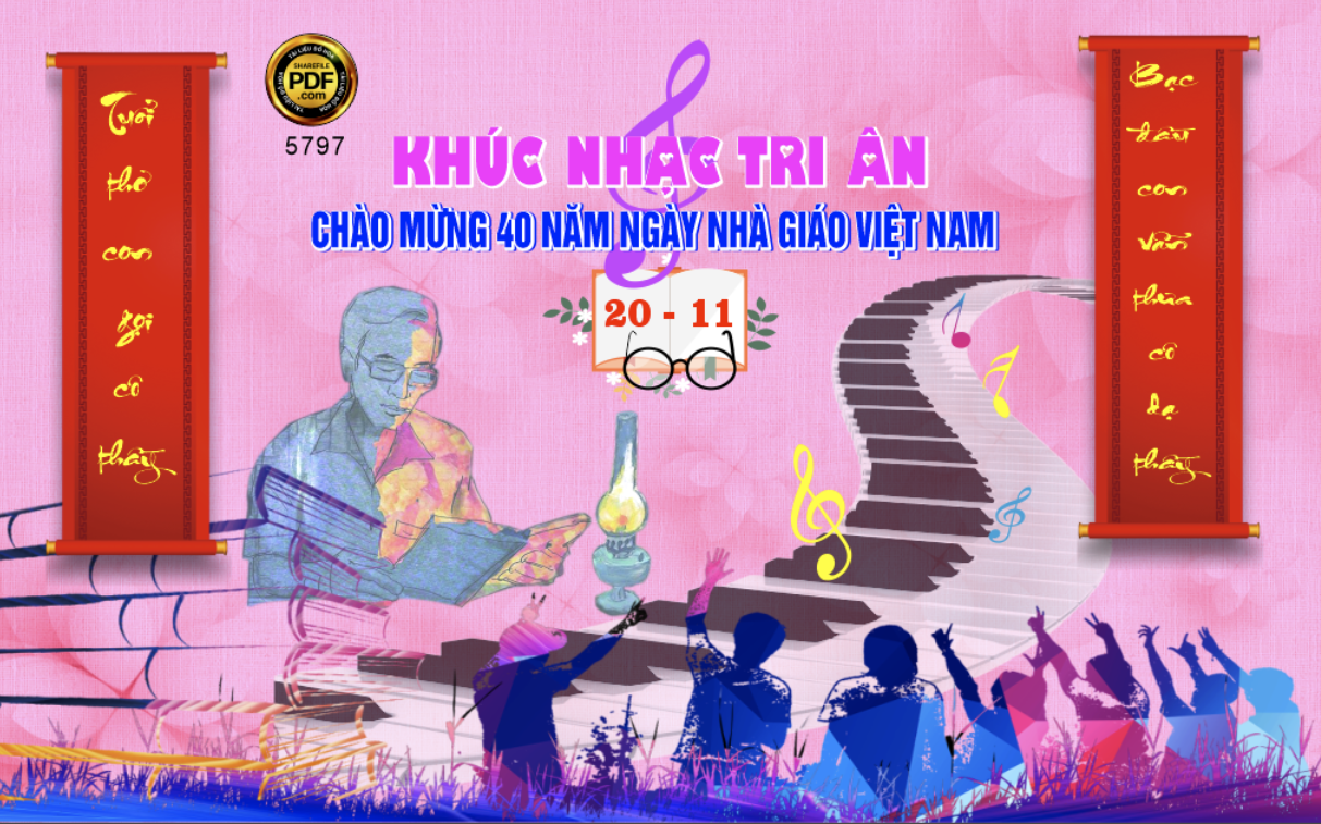 Khúc nhạc tri ân chào mừng 40 năm ngày 20/11 file corel