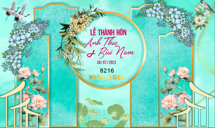 Backdrop sân khấu đám cưới 2023 #18