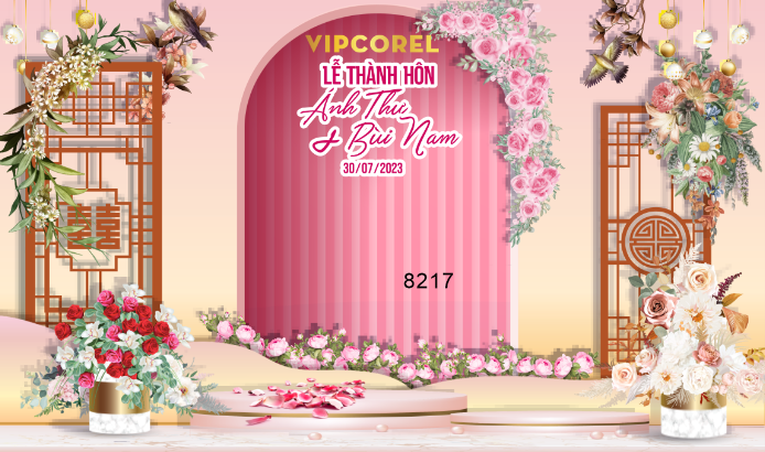 Backdrop sân khấu đám cưới 2023 #19 