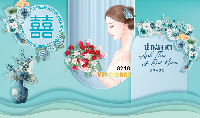 Backdrop sân khấu đám cưới 2023 #20