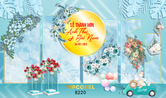 Backdrop sân khấu đám cưới 2023 #22