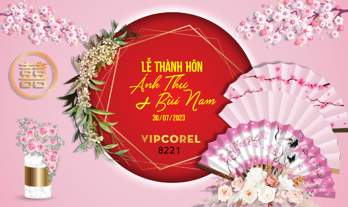 Backdrop sân khấu đám cưới 2023 #23