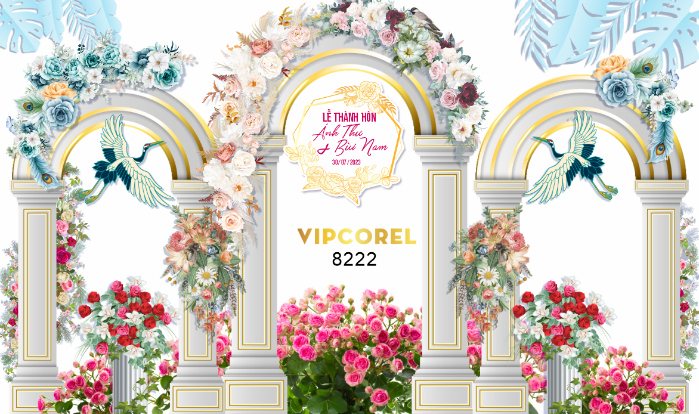 Backdrop sân khấu đám cưới 2023 #24