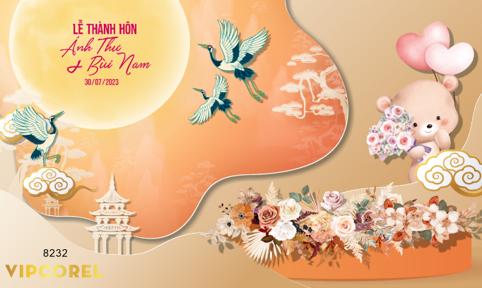 Backdrop sân khấu đám cưới 2023 #34