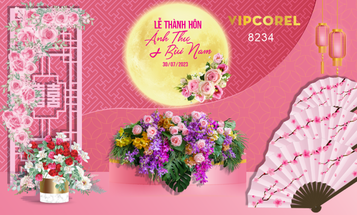 Backdrop sân khấu đám cưới 2023 #36