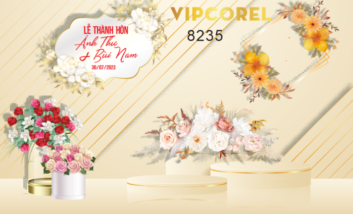 Backdrop sân khấu đám cưới 2023 #37
