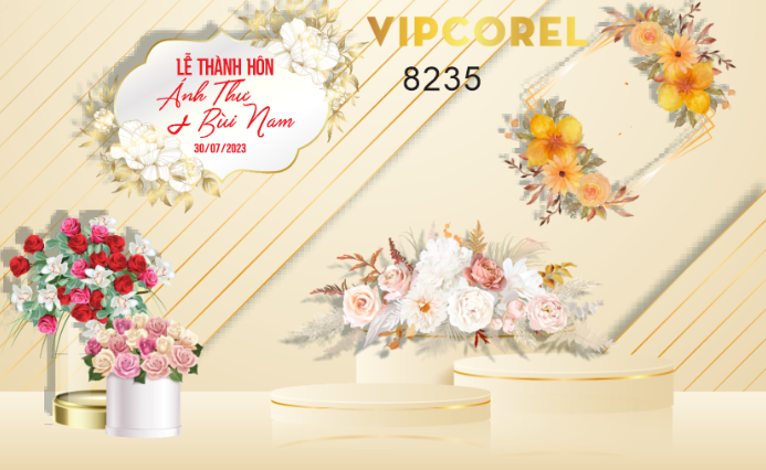 Backdrop sân khấu đám cưới 2023 #37